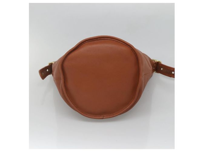 Coach Borsa a spalla in pelle marrone Auth am8426 - vista 5