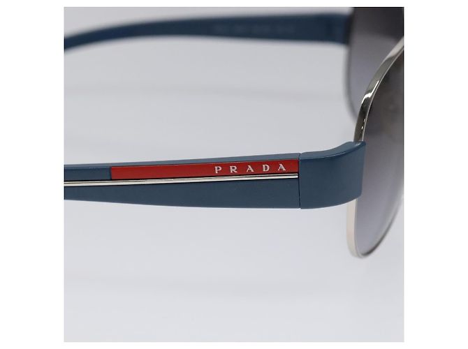 Gafas de sol deportivas PRADA de plástico azul Auth bs26017 - vista 8