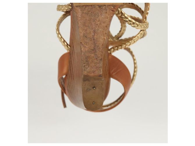 LOUIS VUITTON Décolleté in Pelle Marrone LV Auth bs25697 - vista 10