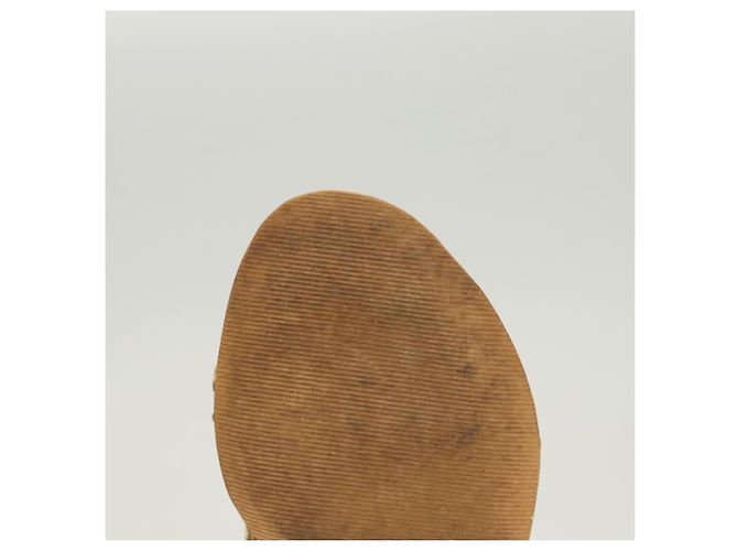 LOUIS VUITTON Décolleté in Pelle Marrone LV Auth bs25697 - vista 26