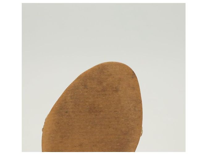 LOUIS VUITTON Décolleté in Pelle Marrone LV Auth bs25697 - vista 8