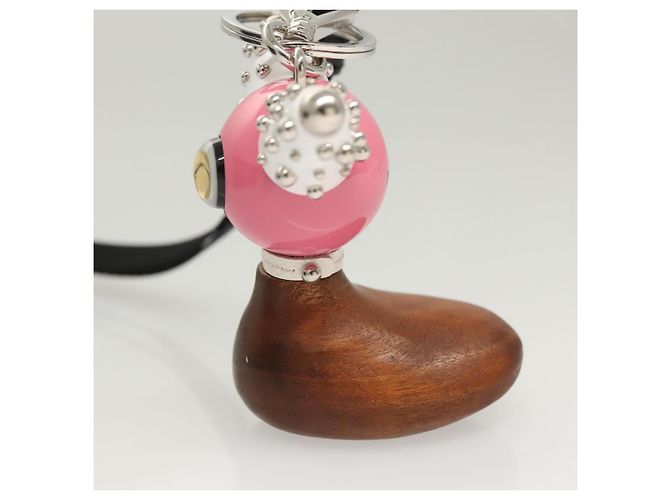 Porte-clés PRADA métal Rose Auth 118867M - vue 3