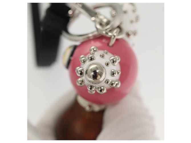 Porte-clés PRADA métal Rose Auth 118867M - vue 7