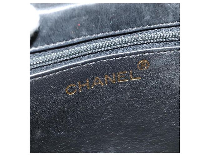 CHANEL Matelassé Camelia Borsa a Spalla con Catena Velluto Nero Oro CC Auth bs26015 D'oro - vista 17