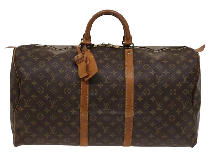 LOUIS VUITTON Monogram Keepall 55 Borsa Boston M41424 LV Auth 124962 Monogramma - vista 13