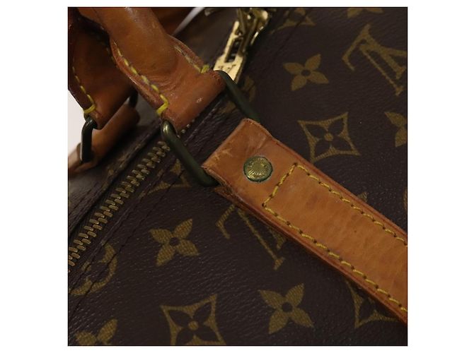 LOUIS VUITTON Monogram Keepall 55 Borsa Boston M41424 LV Auth 124962 Monogramma - vista 18