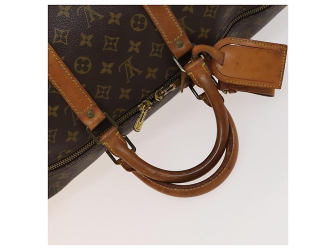 LOUIS VUITTON Monogram Keepall 55 Borsa Boston M41424 LV Auth 124962 Monogramma - vista 7