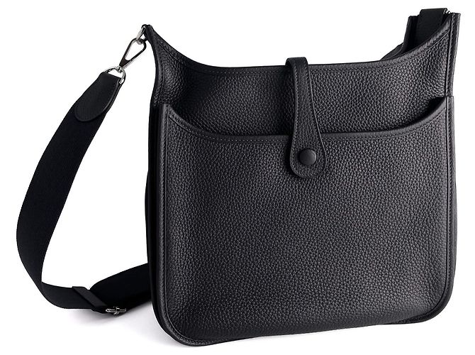 Hermès Evelyne 29 Taurillon Clemence Borsa Hobo Crossbody S Nera Nero - vista 2