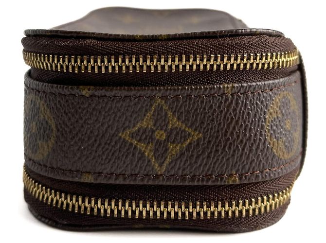 Louis Vuitton Canvas Schmuckkasten doppelseitig mit Monogramm Braun - Ansicht 5