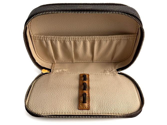 Louis Vuitton Canvas Schmuckkasten doppelseitig mit Monogramm Braun - Ansicht 8
