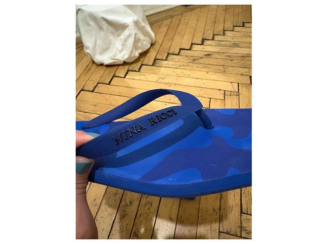 Sandali Flip Flop Nina Ricci Blu - vista 2