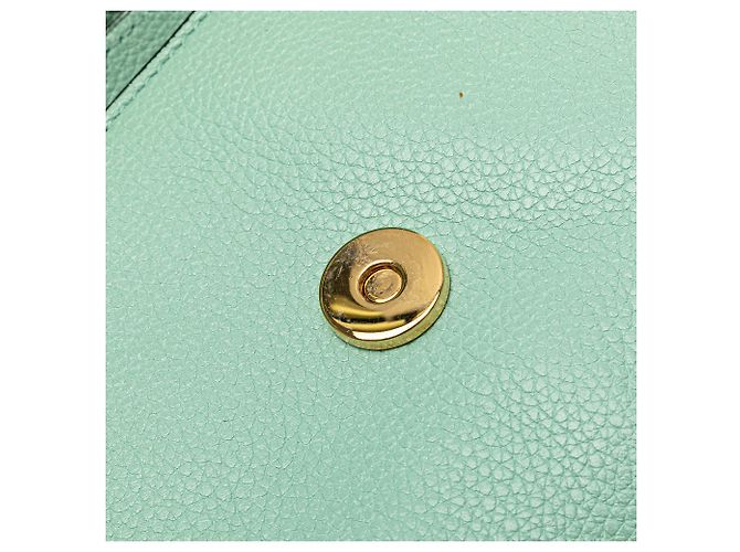 Borsa Zumi in pelle verde piccola di Gucci - vista 10