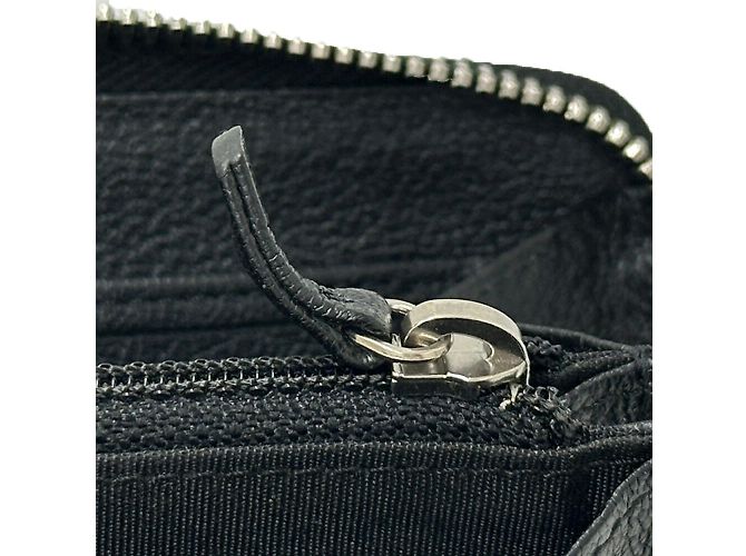 Chanel Men's Long Leather Wallet Black - view 12