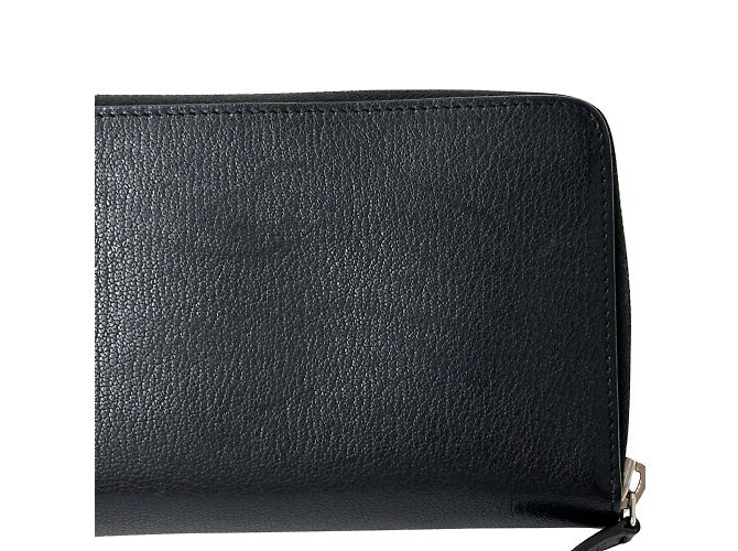 Chanel Men's Long Leather Wallet Black - view 14