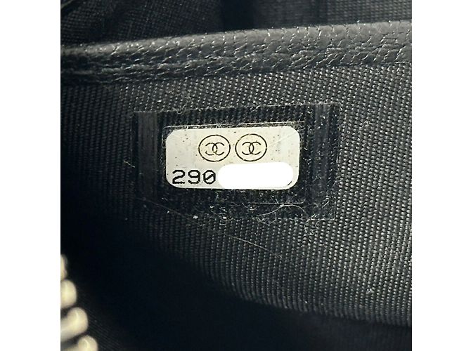Chanel Men's Long Leather Wallet Black - view 7