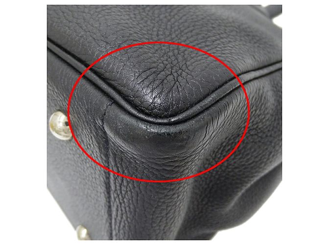 Borsa a spalla cabas Victoria 32 per donne di Hermès Nero - vista 14