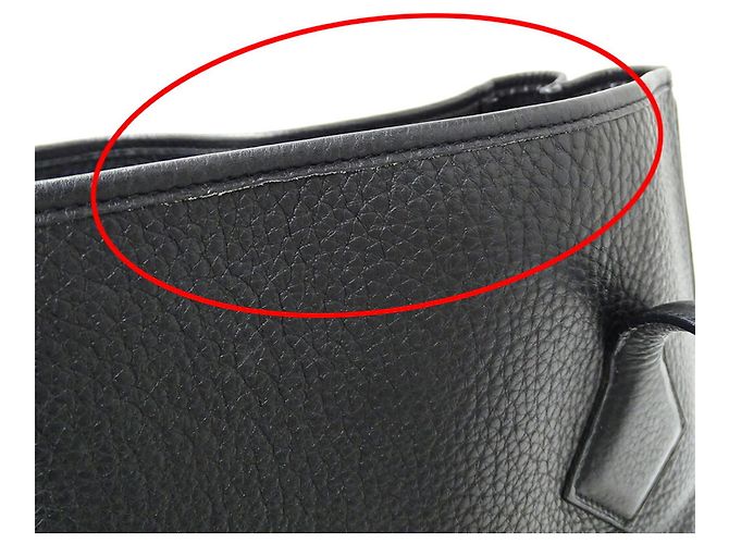 Borsa a spalla cabas Victoria 32 per donne di Hermès Nero - vista 15