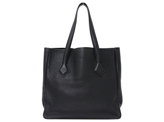 Borsa a spalla cabas Victoria 32 per donne di Hermès Nero - vista 3