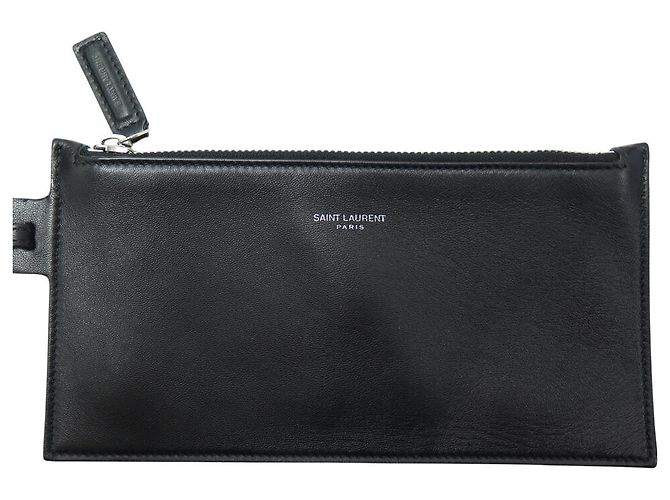 BORSA A SECCHIO SAINT LAURENT MONOGRAMMA IN SUEDE E PELLE NERA YSL Nero - vista 13