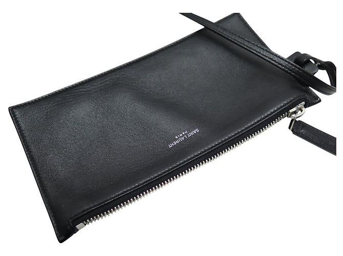 BORSA A SECCHIO SAINT LAURENT MONOGRAMMA IN SUEDE E PELLE NERA YSL Nero - vista 16