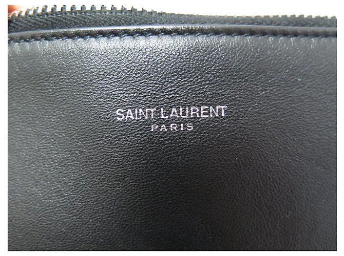 BORSA A SECCHIO SAINT LAURENT MONOGRAMMA IN SUEDE E PELLE NERA YSL Nero - vista 17