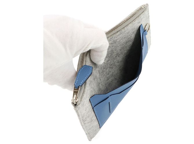 Borsa Pouch Todoo 20 di Hermès Blu - vista 8