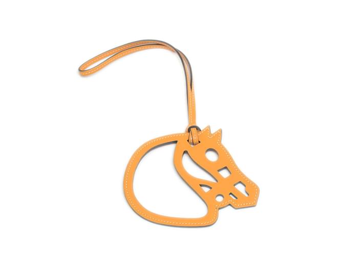 Hermes Tete de Cheval Burnt Orange Bag Charm – I MISS YOU VINTAGE