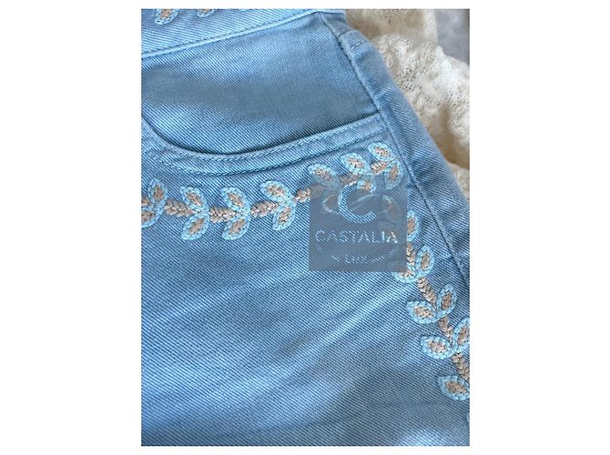 Chanel Jeans bordados CC Laurel París / Saint-Tropez Azul - vista 9