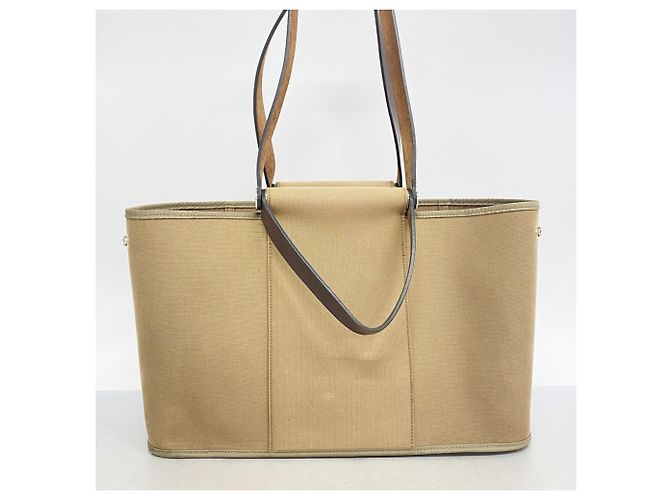 Hermès Borsa Tote Hermes Cabag Elan PM Toile Officier Beige - vista 13