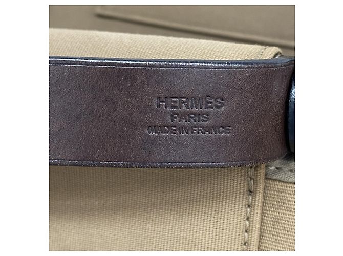 Hermès Borsa Tote Hermes Cabag Elan PM Toile Officier Beige - vista 5