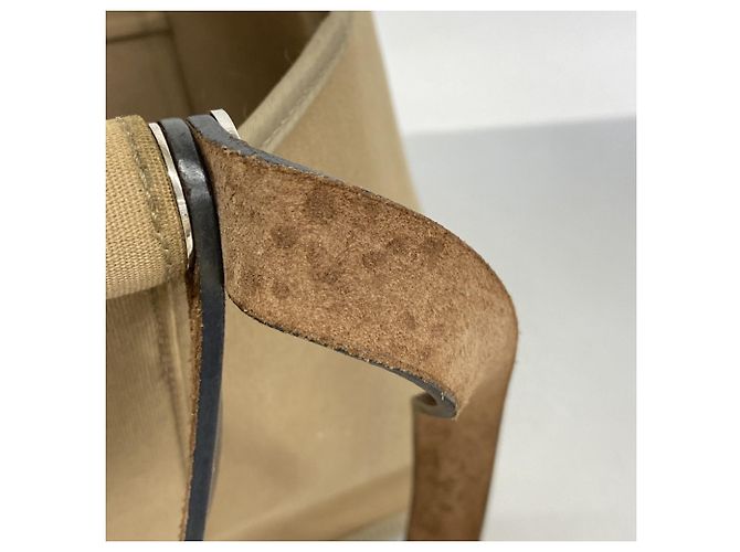 Hermès Borsa Tote Hermes Cabag Elan PM Toile Officier Beige - vista 8