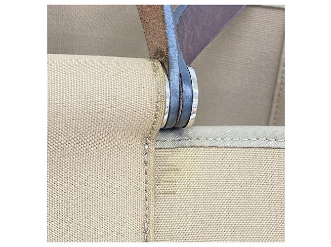Hermès Borsa Tote Hermes Cabag Elan PM Toile Officier Beige - vista 9