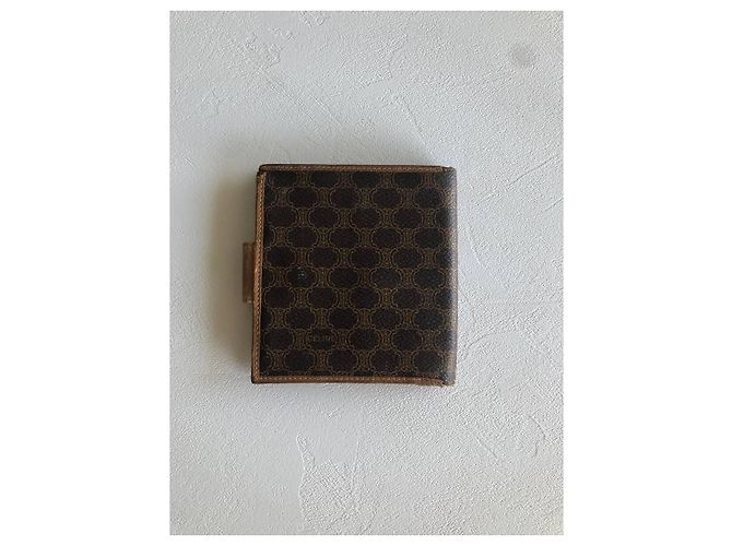 Triomphe Portafoglio Céline Macadam Marrone e Beige Pelle Caramello - vista 3