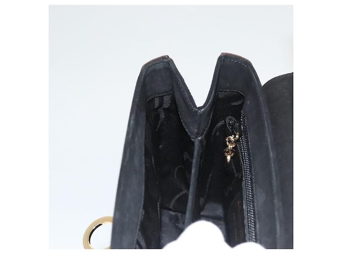 Borsa a mano Gancini in suede Salvatore Ferragamo 2way Nero Oro Auth BA2414 D'oro - vista 19