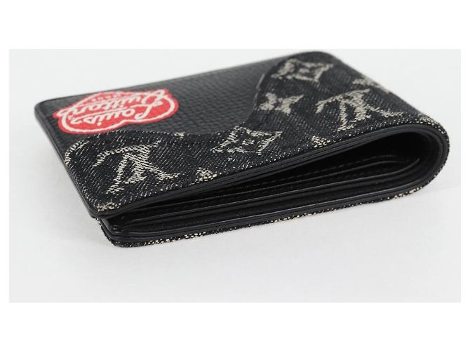 Slender LOUIS VUITTON NIGO LV Squared Portafoglio Slim M81020 LV Auth 124767M - vista 5