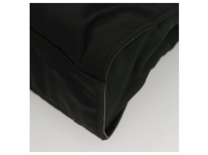 Borsa a mano in nylon nero e argento Gucci Bamboo 032 1016 Auth ep9066 - vista 14
