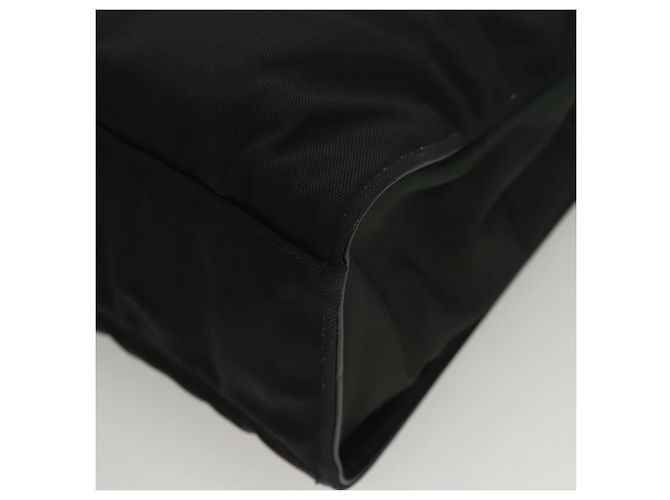 Borsa a mano in nylon nero e argento Gucci Bamboo 032 1016 Auth ep9066 - vista 16