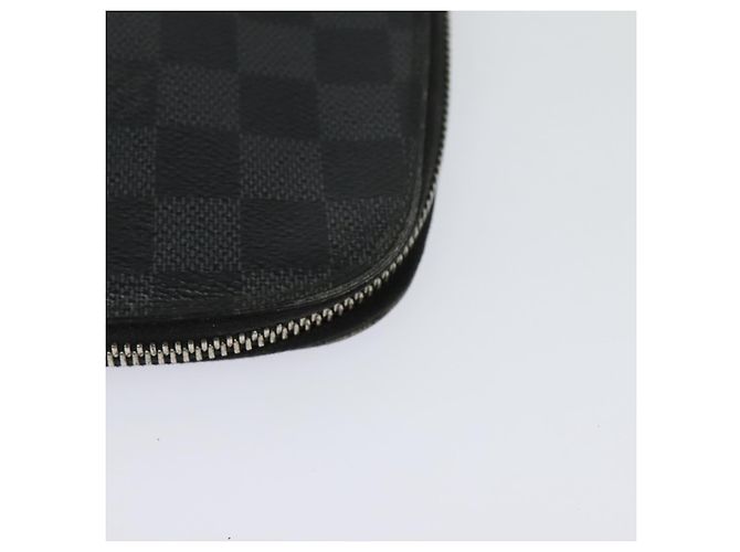 LOUIS VUITTON Organizer Damier Graphite Custodia da Viaggio N48255 LV Auth 123607 Damier ebene - vista 14
