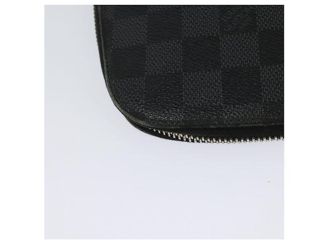 LOUIS VUITTON Organizer Damier Graphite Custodia da Viaggio N48255 LV Auth 123607 Damier ebene - vista 15