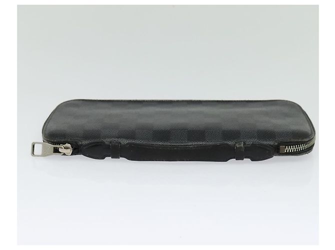 LOUIS VUITTON Organizer Damier Graphite Custodia da Viaggio N48255 LV Auth 123607 Damier ebene - vista 4