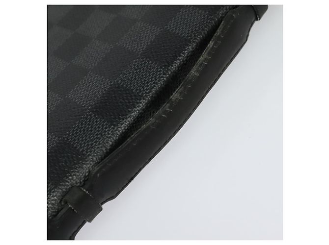 LOUIS VUITTON Organizer Damier Graphite Custodia da Viaggio N48255 LV Auth 123607 Damier ebene - vista 8