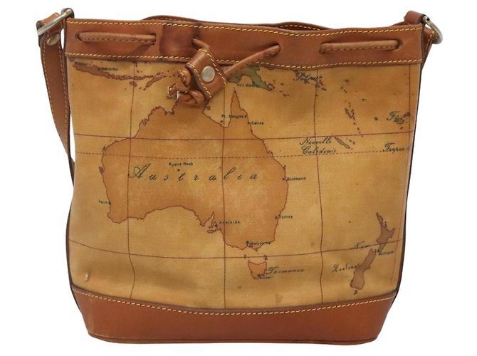 Autre Marque PRIMA CLASSE Borsa a Spalla Pelle PVC Beige Oro Auth am8596 D'oro - vista 13