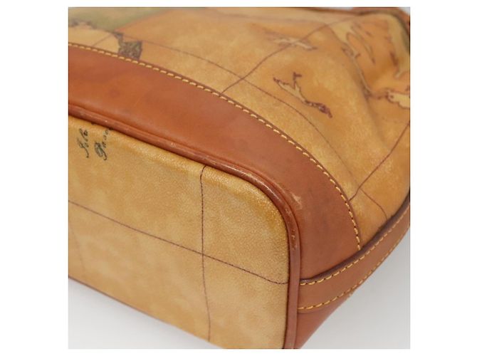 Autre Marque PRIMA CLASSE Borsa a Spalla Pelle PVC Beige Oro Auth am8596 D'oro - vista 15
