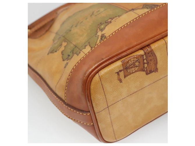 Autre Marque PRIMA CLASSE Borsa a Spalla Pelle PVC Beige Oro Auth am8596 D'oro - vista 16