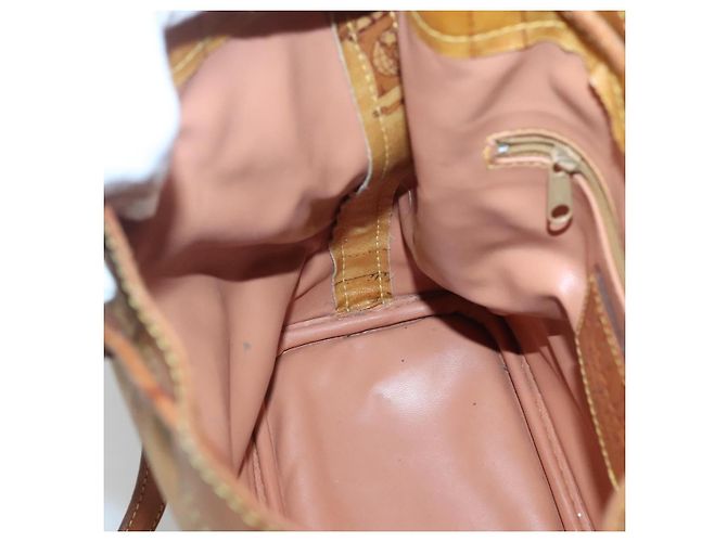 Autre Marque PRIMA CLASSE Borsa a Spalla Pelle PVC Beige Oro Auth am8596 D'oro - vista 18