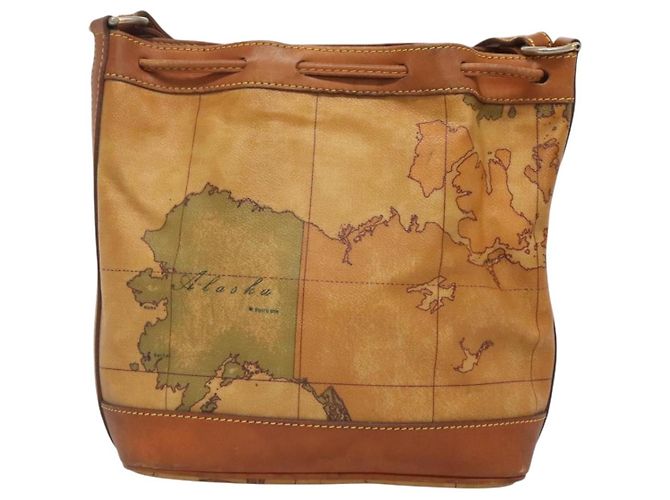 Autre Marque PRIMA CLASSE Borsa a Spalla Pelle PVC Beige Oro Auth am8596 D'oro - vista 2