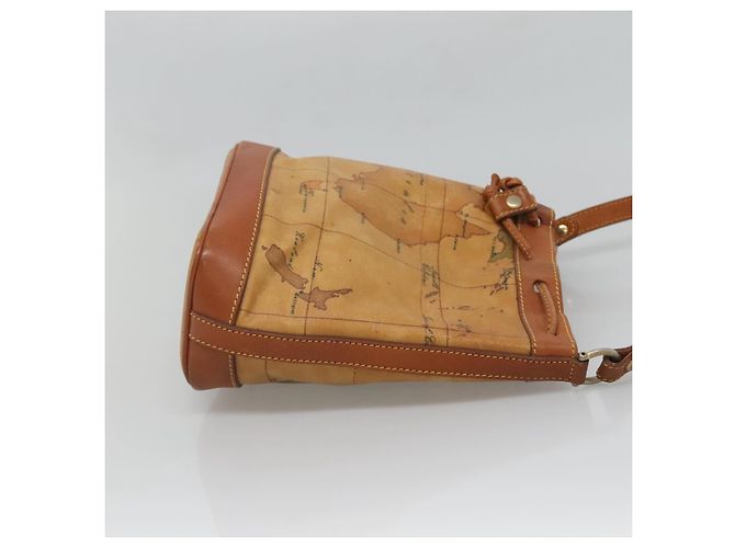 Autre Marque PRIMA CLASSE Borsa a Spalla Pelle PVC Beige Oro Auth am8596 D'oro - vista 3