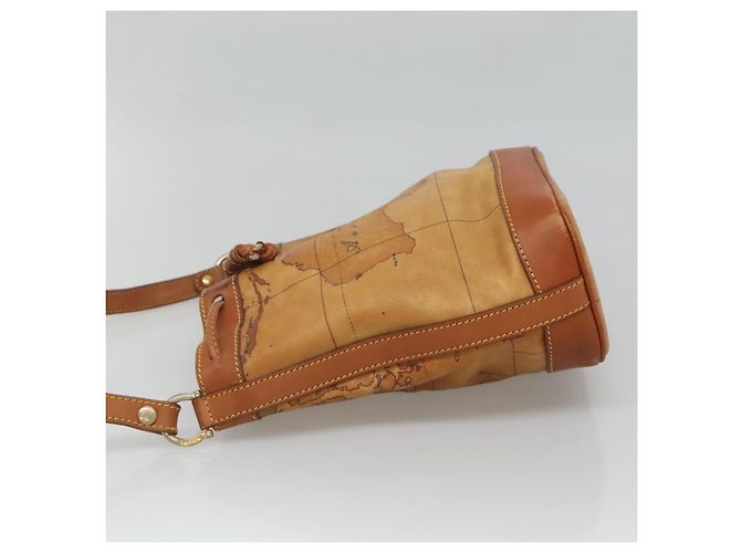Autre Marque PRIMA CLASSE Borsa a Spalla Pelle PVC Beige Oro Auth am8596 D'oro - vista 4
