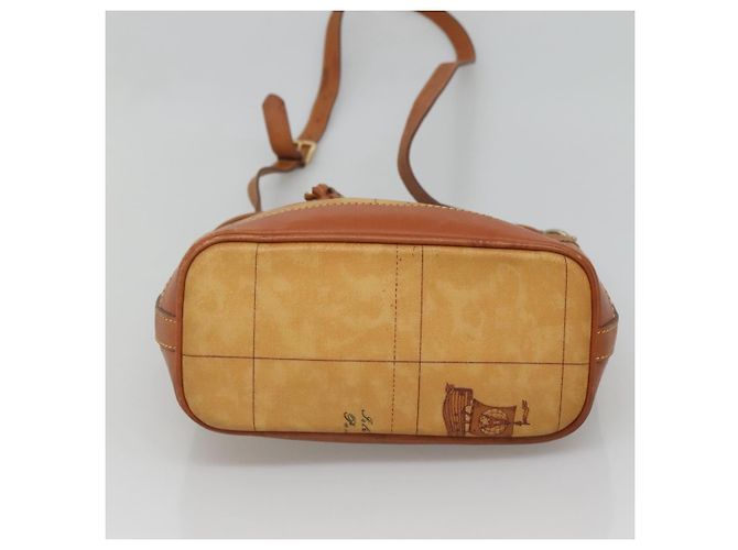 Autre Marque PRIMA CLASSE Borsa a Spalla Pelle PVC Beige Oro Auth am8596 D'oro - vista 5