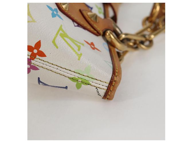 LOUIS VUITTON Monogramm Multicolor Annie MM Tote Bag Weiß M40307 LV Auth BD2040 - Ansicht 5